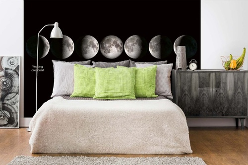Vlies Fototapete - Mondphasen 375 x 250 cm